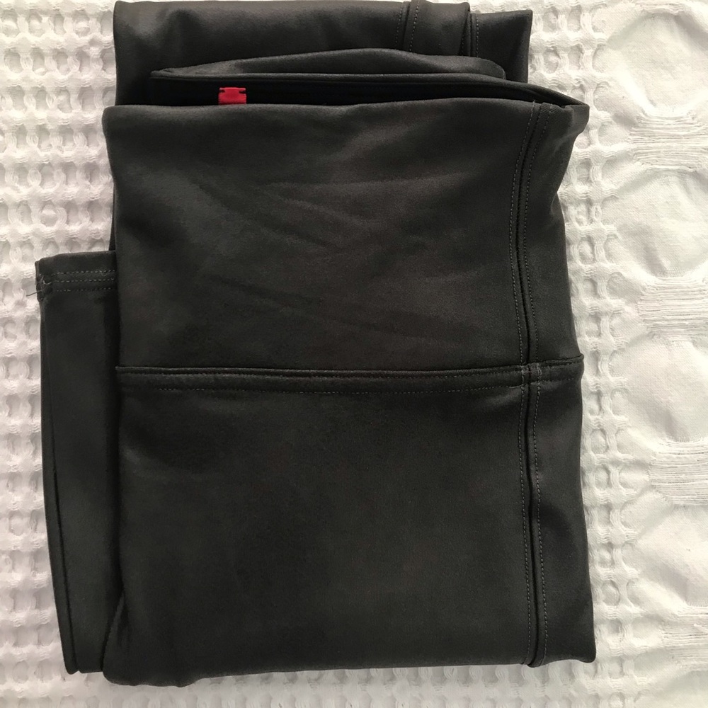 Spanx Black Faux Leather Leggings